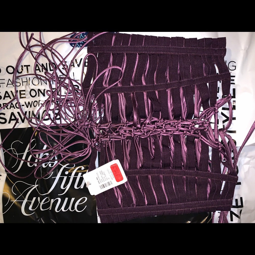 Dolce & Gabbana Purple ZIP Corset Top Size 40